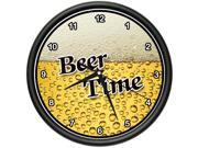 BEER TIME Wall Clock drink alcohol happy hour funny gift