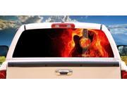 STRINGS ON FIRE Rear Window Graphic truck view thru vinyl decal back