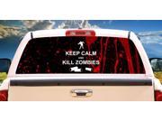 KILL ZOMBIES Rear Window Graphic truck view thru vinyl decal back