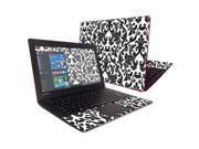 MightySkins Protective Vinyl Skin Decal for Lenovo IdeaPad 100s 11.6 wrap cover sticker skins Black Damask