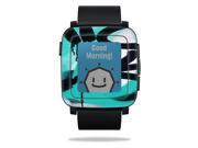 MightySkins Protective Vinyl Skin Decal for Pebble Time Smart Watch cover wrap sticker skins Graffiti Tagz