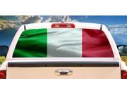 ITALIAN FLAG Rear Window Graphic italy truck decal view thru vinyl