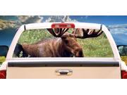 MOOSE1 Rear Window Graphic back truck decal suv view thru vinyl moose