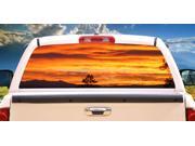SUNRISE Rear Window Graphic sunset truck suv view thru vinyl