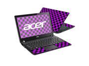 Mightyskins Protective Skin Decal Cover for Acer Aspire One AO756 Laptop with 11.6 screen wrap sticker skins Purple Check