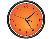 ARABIC TIME Wall Clock alphabet language arab islamic gift