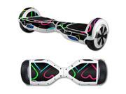 MightySkins Protective Vinyl Skin Decal for Hover Board Self Balancing Scooter mini 2 wheel x1 razor wrap cover sticker Hearts