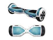 MightySkins Protective Vinyl Skin Decal for Hover Board Self Balancing Scooter mini 2 wheel x1 razor wrap cover sticker Blue Swirls