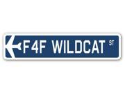 F4F WILDCAT Street Sign military aircraft air force plane pilot gift