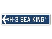 H 3 SEA KING Street Sign military aircraft air force plane pilot gift