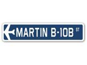MARTIN B 10B Street Sign military aircraft air force plane pilot gift