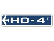 HO 4 Street Sign military aircraft air force plane pilot gift