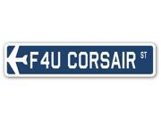 F4U CORSAIR Street Sign military aircraft air force plane pilot gift