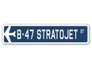 B 47 STRATOJET Street Sign military aircraft air force plane pilot gift