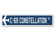 C 69 CONSTELLATION Street Sign military aircraft air force plane pilot gift