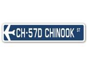 CH 57D CHINOOK Street Sign military aircraft air force plane pilot gift