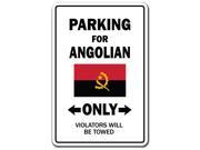 PARKING FOR ANGOLIAN ONLY angola flag national pride love gift