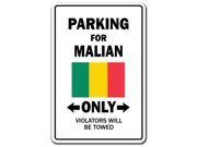 PARKING FOR MALIAN ONLY mali flag national pride love gift