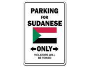 PARKING FOR SUDANESE ONLY sudan flag national pride love gift