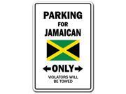 PARKING FOR JAMAICAN ONLY jamaica flag national pride love gift