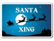 SANTA XING Novelty Sign christmas holiday season santa reindeer presents gift