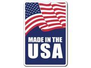 MADE IN THE USA Novelty Sign patriotic pride created united state flag gift