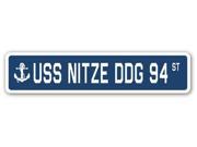 USS NITZE DDG 94 Street Sign navy ship veteran sailor vet usn gift