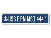USS FIRM MSO 444 Street Sign navy ship veteran sailor vet usn gift