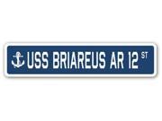 USS BRIAREUS AR 12 Street Sign navy ship veteran sailor vet usn gift