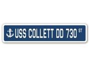 USS COLLETT DD 730 Street Sign navy ship veteran sailor vet usn gift