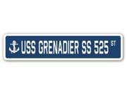 USS GRENADIER SS 525 Street Sign navy ship veteran sailor vet usn gift