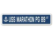 USS MARATHON PG 89 Street Sign navy ship veteran sailor vet usn gift