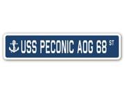 USS PECONIC AOG 68 Street Sign navy ship veteran sailor vet usn gift