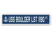 USS BOULDER LST 1190 Street Sign navy ship veteran sailor vet usn gift