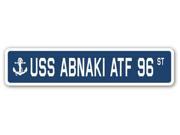 USS ABNAKI ATF 96 Street Sign navy ship veteran sailor vet usn gift