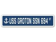 USS GROTON SSN 694 Street Sign navy ship veteran sailor vet usn gift