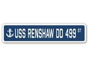USS RENSHAW DD 499 Street Sign navy ship veteran sailor vet usn gift