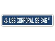 USS CORPORAL SS 346 Street Sign navy ship veteran sailor vet usn gift