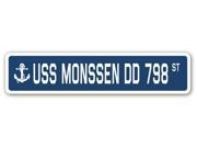 USS MONSSEN DD 798 Street Sign navy ship veteran sailor vet usn gift