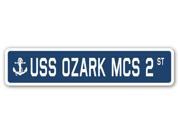 USS OZARK MCS 2 Street Sign navy ship veteran sailor vet usn gift
