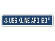 USS KLINE APD 120 Street Sign navy ship veteran sailor vet usn gift