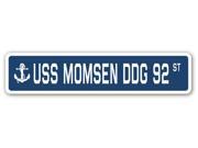 USS MOMSEN DDG 92 Street Sign navy ship veteran sailor vet usn gift
