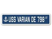 USS VARIAN DE 798 Street Sign navy ship veteran sailor vet usn gift