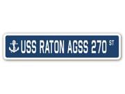 USS RATON AGSS 270 Street Sign navy ship veteran sailor vet usn gift