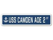 USS CAMDEN AOE 2 Street Sign navy ship veteran sailor vet usn gift