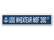 USS WHEATEAR MSF 390 Street Sign navy ship veteran sailor vet usn gift