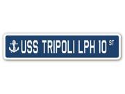 USS TRIPOLI LPH 10 Street Sign navy ship veteran sailor vet usn gift