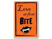 LOVE AT FIRST BITE Novelty Sign holiday love funny valentine gift