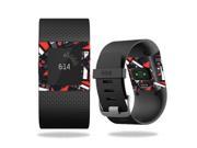 Skin Decal Wrap for Fitbit Surge cover skins sticker watch Mixtape