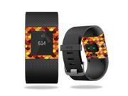 Skin Decal Wrap for Fitbit Surge cover skins sticker watch Red Scales